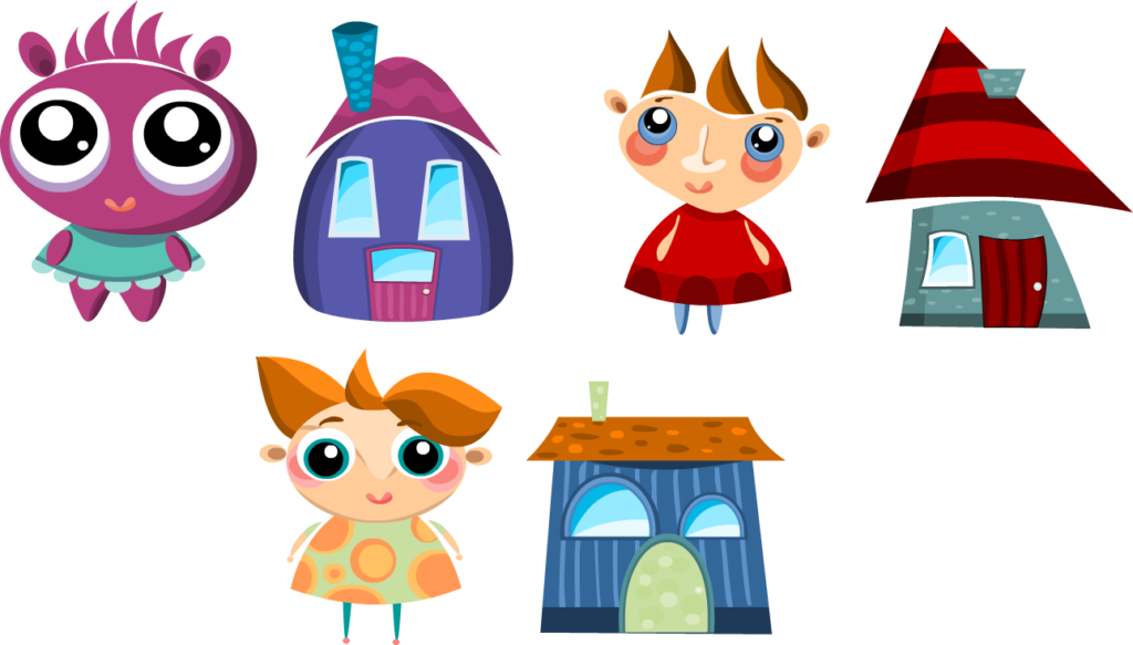Pikselki ilustracja 